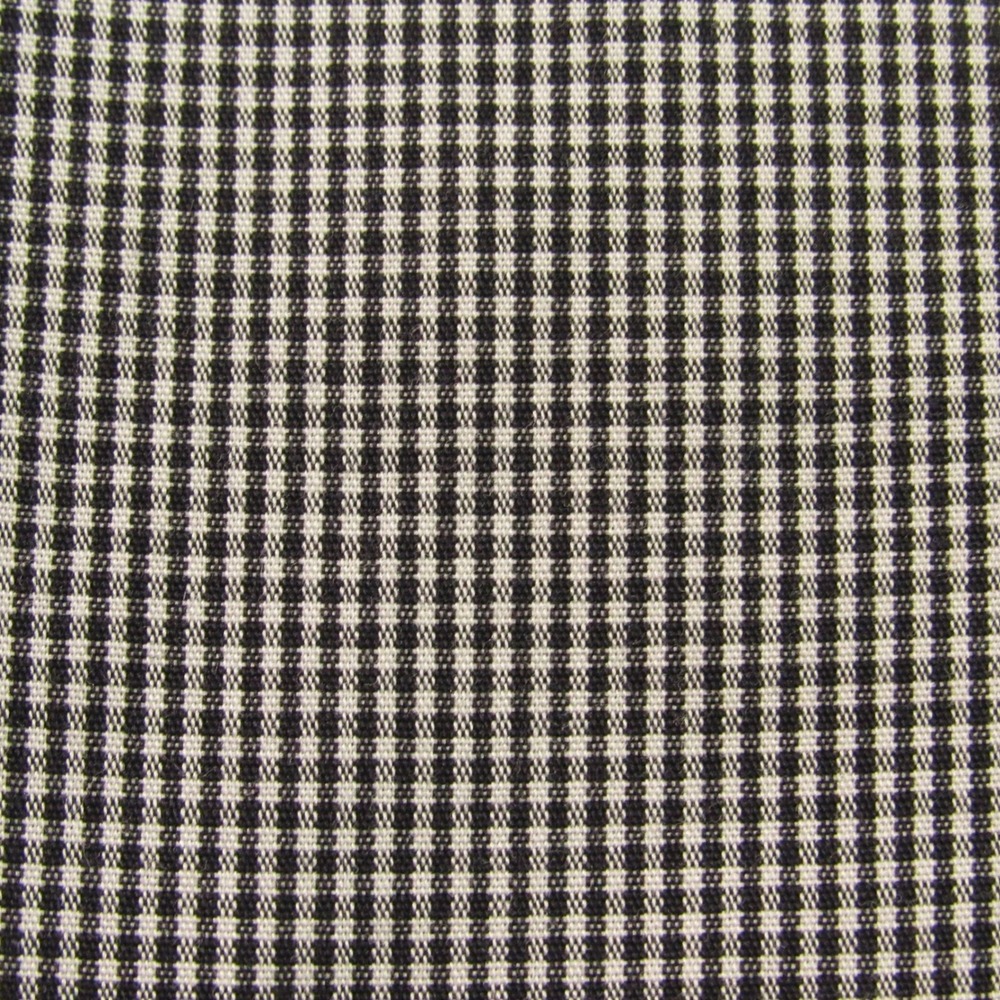 Roundtree & Yorke Shirt Men 15 32 Black White Micro Check Fitted Non-Iron Poplin - Picture 7 of 10